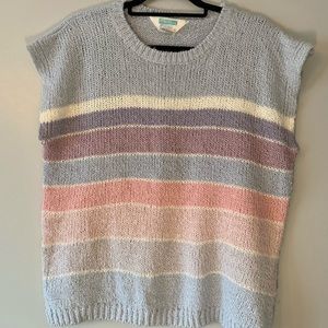 🚫SOLD🚫 Vintage pastel sweater vest